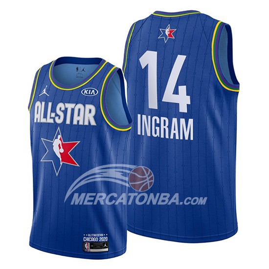 Maglia All Star 2020 New Orleans Pelicans Brandon Ingram Blu